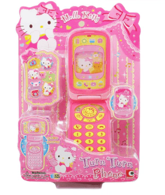 Sanrio Hello Kitty Turn Turn Phone With Screen Rotates Playset